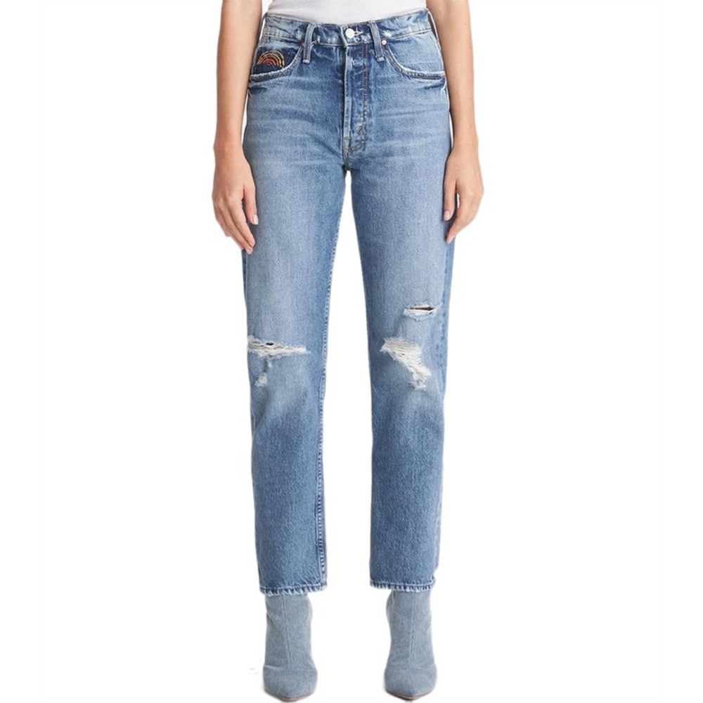 MOTHER Jeans The Tomcat High-Rise in Take Me Even Higher